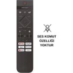 Electroon Phılıps 75PUS8909/12 Uyumlu Ses Komutsuz 4K Ambilight LED Tv Kumanda - Siyah