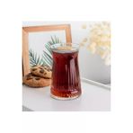 Elegance Desenli Cam Çay Bardağı Seti 150 Ml 6'Lı