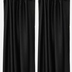 Elegance Eco Blackout Siyah Fon Perde