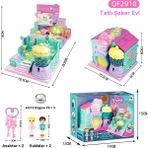 Elegance Emporium Çocuk Mini Hazine Sandığı Oyun Evi Prenses Kız Oyun Evi Oyuncak Bebek Evi (Yurt Dışından) - Lila