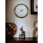 Elegance Gold 40 Cm Metal Dekoratif Tasarım Duvar Saati