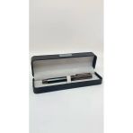 Elegance Series Midnight Gleam Deri Kutulu Siyah Roller Imza Kalemi