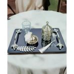Elegance Söz Kahve Tepsisi Beyaz