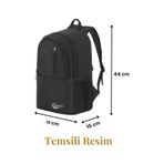 Elegance Unisex Geniş Hacimli Çok Gözlü Su Geçirmez Lise Ortaokul İlkokul Okul Çantası Mor Çok renkli