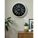 Elegance White 40 Cm Metal Duvar Saati