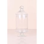 Elegancev Ayaklı Cam Drajelik Şekerlik Çikolatalık Kurabiyelik-( 33 cm )