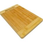 Elegancev Bambu Orta Boy Kesme Tahtası 24 cm x 34 cm - Kahverengi - YOK