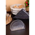 Elegancev Şeffaf Plastik Dekoratif Peçetelik-1 Adet