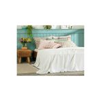 Elegancy Fistolu Çift Kişilik Pike 200x220 Cm Beyaz
