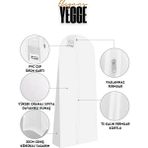 Elegans Gelinlik Kılıfı, Kıyafet,elbise Koruma Taşıma Kılıfı Gamboç Elbise Hurcu, Gelinlik Çantası. - Beyaz - 180 x 80