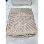 Elegans Tek Kişilik Battaniye - 160 x 220 cm - Kahverengi - Bej