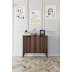Elegant 2 Kapaklı Dekoratif Konsol Barok Ceviz