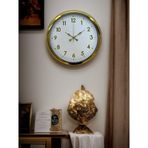 Elegant Gold Frame 40 Cm Metal Duvar Saati