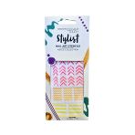 Elegant Touch Aztec Tırnak Sticker Seti - 3'Lü Renkli Tırnak Süsü