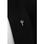 Elegante Cravatte Atlantis Trident Ceket Yaka İğnesi Rozet Broş
