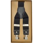 Elegante Cravatte Siyah Renk Lüks Erkek Pantolon Askısı - Standart