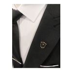 Elegante Cravatte Vintage Desenli Siyah Renk Ceket Yaka İğnesi Broş