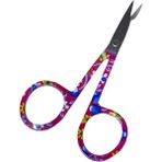 Elegantshop Mini Dikiş Nakış Makası Çiçek Desenli 1DNM03 - Renkli