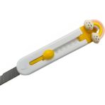 Elegantshop Mini Maket Bıçağı Falçata 9 cm 665A-BULUT - Turuncu