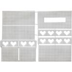 Elegantshop Plastik Kanvas Peçetelik - PT - 11,5 x 23,5 cm