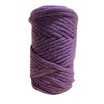 Elegantshop Taranan Taranabilir Makrome İpi Pamuk Cotton Koton 250 gr 30 Mürdüm