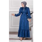 ELEGANTSTİL TAŞLI JAKAR TESETTÜR ABİYE ELBİSE