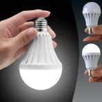 Elektrik Gidince Yanar %80 Tasarruflu 5 Watt 6500K Şarjlı Beyaz LED Ampul - 1 - 10 W