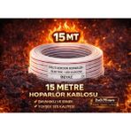Elektrik - LED - Hoparlör Kablosu 2x0.75 mm – Dayanıklı ve Esnek Beyaz Kordon Kablo Kardelen - 15mt