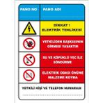Elektrik Pano Numaralandırma Sticker 20X28 cm - 21 x 28 Cm