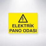 Elektrik Pano Odası Sticker 20X28 Cm
