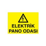 Elektrik Pano Odası Uyarı Tabelası - 70x100 Foreks - PAN13