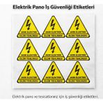 Elektrik Pano Uyarı Etiketi – 9x9 cm | Akım Elektrik Ölüm Tehlikesi Iş Güvenliği - 9 x 9 cm