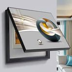Elektrik sayacı kutusu kapağı C, 60X50cm, Modern metre kutusu dekoratif boyama basit tasarım kapalı elektrik panosu/dağıtım kutuları gizle kapak restoran flip metre dekor gizle resim kapağı