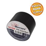 Elektrikci Bandi Siyah Izole Elektirik Kablo Bant Bandi Pvc 0.13 Mm Kalinlik 50 Mm Genis 25 Metre