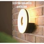 Elektrikle Çalışır, 10 Watt, 3000 Kelvin Led Aplik, İç Ve Dış Mekan, Bahçe Duvar Armatürü, Led Aplik