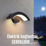 Elektrikle Çalışır 24 Watt İç Ve Dış Mekan Led Duvar Aplik Bahçe Kapı Girişi Armatür 3200K Gün Işığı