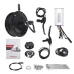 Elektrikli Bisiklet Dönüşüm Kiti, 48V 500W Hub Motor KT - 900S DIY Elektrikli Bisikletler İçin Set Seter Metre Hız Yardımı Sensör (26 inç 12g konuşma)