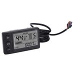 Elektrikli Bisiklet Lcd Ekran Metre, Kurulumu Ve kullanımı Kolay, Prim Malzeme, Büyük Ekran, Açıkça Görmek, Yerine Basit, 22.2mm/0.9in Gidon Için 24v 36v 48v Kontrol Paneli, Arka