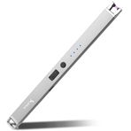 Elektrikli Çakmak Arc Rüzgar Geçirmez USB Çakmak Alevsiz Şarj Edilebilir Çakmak Mum için Güvenlik Kilidi