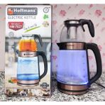 Elektrikli Cam Kettle ve Su Isıtıcı, Tasarruflu, Kaliteli, Şık ve Kullanışlı Tasarım - Ahşap - Ceviz