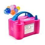 Elektrikli Çift Çıkışlı Balon Şişirme Makinesi | Balon Pompası Makinası Fişli - Çok Renkli