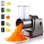 Elektrikli Çok Fonksiyonlu Sebze Kesici, 250W Elektrikli Döner Rende, 5 Takım Bıçaklı, Salatalık, Havuç, Patates, Kuruyemiş, Çikolata için uygun, 220V