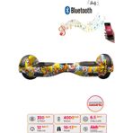 Elektrikli Kaykay Bluetoothlu Hoverboard 6.5 Inch Grafity Desenli Akıllı Denge Özelliği - D25