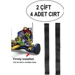 Elektrikli Kaykay HoverKart Aksesuarı HOVERKART CIRTI Tüm Modeller ile Uyumlu Cırt 2 Çift 4 Adet