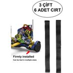 Elektrikli Kaykay HoverKart Aksesuarı HOVERKART CIRTI Tüm Modeller ile Uyumlu Cırt 3 Çift 6 Adet