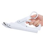Elektrikli Makas, Karton Evi Için Elektrikli Makas Elektrik Terzi İğne Kesici Giysi Kumaş Kesme Aracı Evrensel Kablosuz (WHITE)
