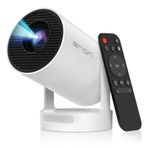 [Elektrikli Odak] 4K Destekli Mini Taşınabilir Projektör, Bluetooth 5.4 WIFI6, 5watt Ses Tabanlı Hoparlör, 260 ANSI, Android 11, 210° Döndürme, Otomatik Keystone Düzeltme Video Projektörü HY300 PLUS