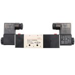 Elektrikli Pnömatik Solenoid Valf DC 24V 3W BSP 1/4 Normalde Kapalı Valf 3 Konumu 5 Yol Geniş Bir Için Uygun Uzun ömürlü Büyük Bir Gövde Ile Yapılan Etkili Hava kontrolü Için