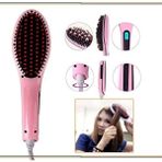 Elektrikli Saç Düzleştirici Tarak Fast Hair Straightener - Pembe - 0