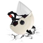 Elektrikli Scooter Kaskı,Koruyucu Sürüş Ekipmanı | Vizörlü Kadın Kaskı | Yetişkin Erkek ve Kadınlar İçin Bisiklet, Bisiklet Sürme, Motosiklet, Kaykay, Skuter Aksesuarları